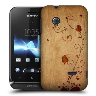 Head Case Designs Swirl Wood Art Hard Back Case Cover For Sony Xperia tipo ST21i Cell Phones & Accessories