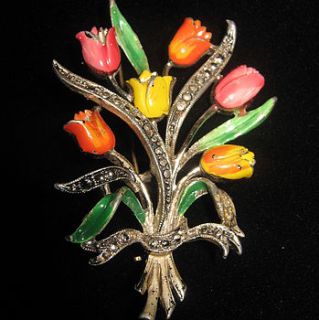 vintage tulip brooch by maison ami