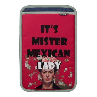 frida mexican unibrow history funny lady MacBook air sleeve