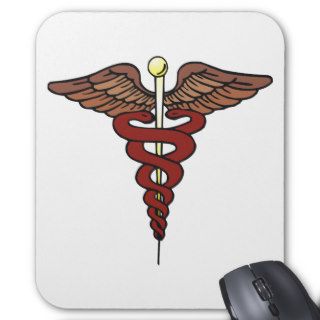 Doctor Nurse Medical Symbol Emblem Mousepads