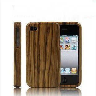 Apple Iphone4 Phone Shell,wooden Protective Shell, Mobile Phone Sets,iphone4s Shell Casing Zebra Wood Cell Phones & Accessories