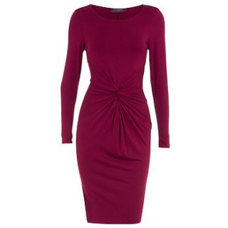 brea plum jersey dress by rise