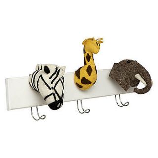 jungle animals triple hook by nubie modern kids boutique