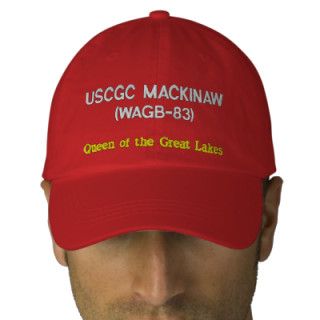 USCGC MACKINAW (WAGB 83) 'Queen of the Great Lakes Embroidered Baseball Cap