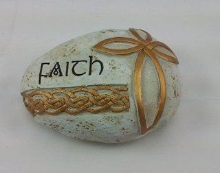 Faith Celtic Stone Paperweight Toys & Games