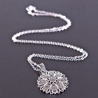vintage style silver marcasite necklace by gama weddings