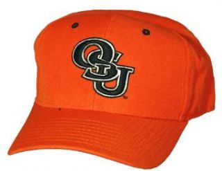 Oklahoma State Cowboys Black Letters Zephyr DH Fitted Cap   6 7/8 Clothing