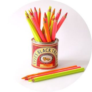 neon crayon highlighter pencils by berylune