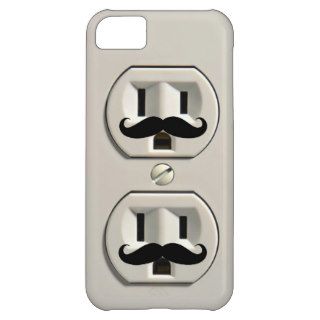 Mustache power outlet iPhone 5C cases