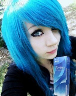 Berina Permanent Hair Dye Color Cream # A41 Blue 