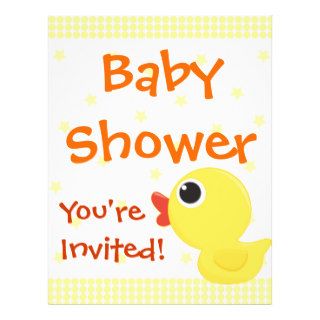 Rubber Duckie Personalized Flyer