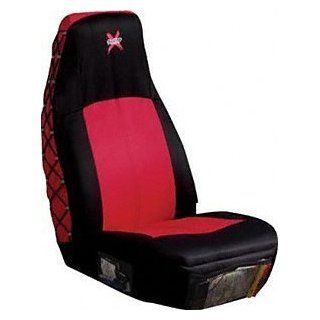 Saddleman S 28467 06 X Bound High Back Bucket Seat Cover    Red   Single Automotive