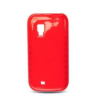 Clear Clear Hexagon Flex Cover Case for Samsung Galaxy S Fascinate Mesmerize Showcase SCH i500 Cell Phones & Accessories