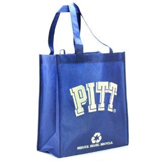 NCAA Pittsburgh Panthers Navy Blue Reusable Tote Bag  Sports Fan Bags  Sports & Outdoors