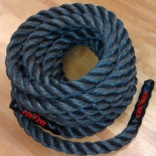 CFF 50' Polypropylene Rope   1.5" thick   Perfect for Battling Great for Crossfit, MMA, Plyometric, & personal Training  Core Muscle Trainers  Sports & Outdoors