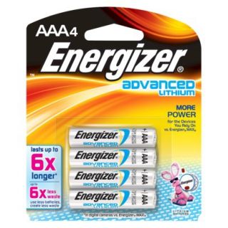 Energizer Advanced Lithium AAA Batteries 4 Count