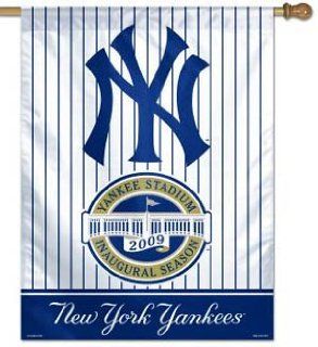 New Yankee Stadium Inaugural Season New York Yankees 2009 Flag or Banner  Outdoor Flags  Sports & Outdoors