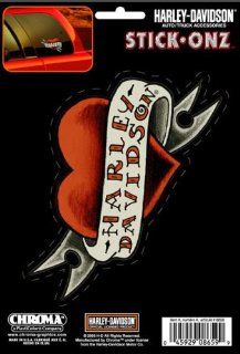 Harley Davidson Heart Tattoo/ Banner Stick Onz Decal Automotive