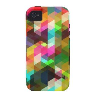 Cool Abstract Colorful Geometric Vector Pattern iPhone 4 Cases