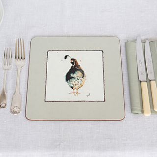 anna wright placemats by scarlett willow ltd