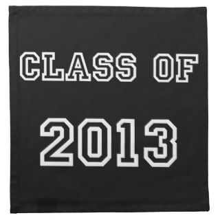 Class of 2013   Customized Graduation Template Printed Napkin
