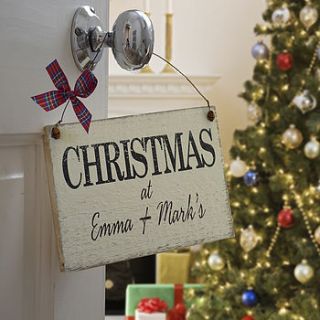 xmas sign by delightful living