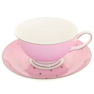 butterfly cup and saucer by lolly & boo lampshades