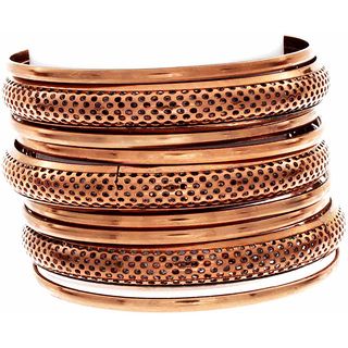 NEXTE Jewelry Rose Goldtone 9 piece Stackable Bracelet Set NEXTE Jewelry Fashion Bracelets