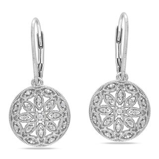 Miadora Sterling Silver 1/10ct TDW Diamond Earrings (G H, I1 I2) Miadora Diamond Earrings