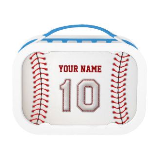 Cool Stitched Baseball Number 10 Yubo Lunch Box