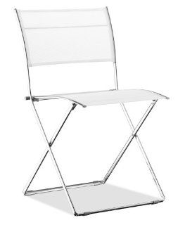 Zuo Modern Suave Folding Chairs, Set of 4, White   Dining Chairs