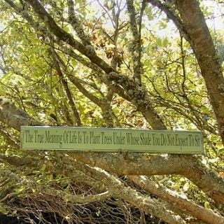 inspirational gardeners sign by maggi wood art signs