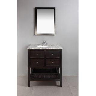 Simpli Home Burnaby 30 Single Bathroom Vanity Set