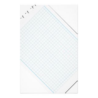 Graph Paper Background Stationery Design