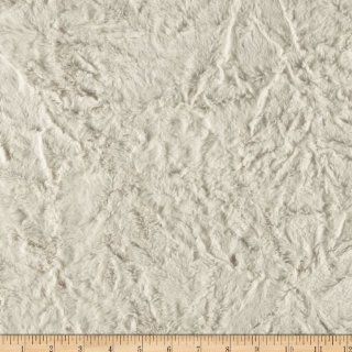 60'' Wide Minky Crushed Ivory Fabric By The Yard