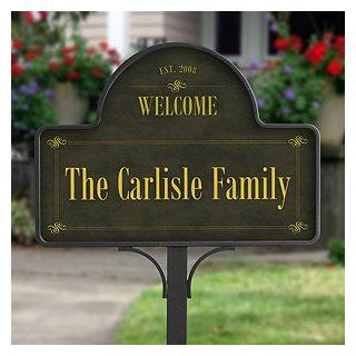 Family Welcome Personalized Yard Stake   Address Plaques