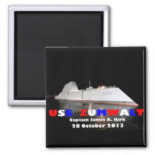 USS Zumwalt US Navy Guided Missile Destroyer Magnets