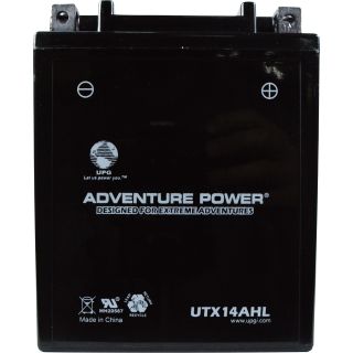 UPG Sealed Motorcycle Battery — 12V, 12 Amps  Motorcycle Batteries
