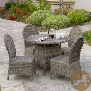 Christopher Knight Home Malachi Outdoor Multi Black Wicker 5 Piece Dining Set Christopher Knight Home Dining Sets
