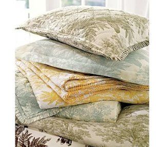 Pottery Barn Matine Toile Quilt & Sham   Bed And Bath Products