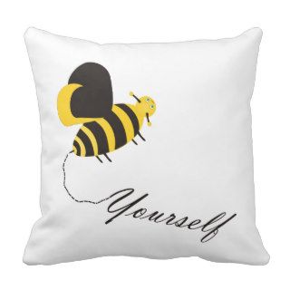 Bee Yourself Throw Pillow