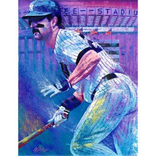 Don Mattingly The Hitman Vertical Bill Lopa Poster Sports Collectibles