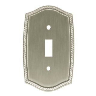 Liberty W091ZMC BSN C Colonial Rope Single Switch Wall Plate / Switch Plate / Cover    