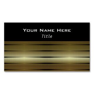 Gold Stripes D3 Contemporary Business Cards