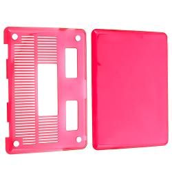 Clear Pink Snap on Case For Apple Macbook Pro 13 inch