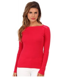 Mavi Jeans S/S Top Womens Long Sleeve Pullover (Red)