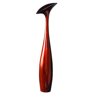 Tall Copper Trumpet Vase