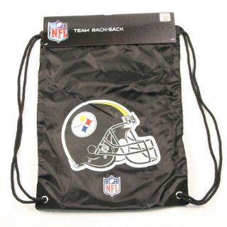 Pittsburgh Steelers Officially Licensed Cinch Shoe/Book Bag   Black Sports & Outdoors