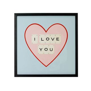 love heart frame by vintage playing cards