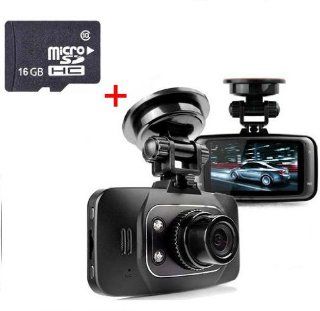XYUN 2.7" Hd 1080p Car DVR Vehicle Camera Video Recorder Dash Cam G sensor Hdmi Gs8000l With Free 16gb Sd Card  Vehicle On Dash Video 
